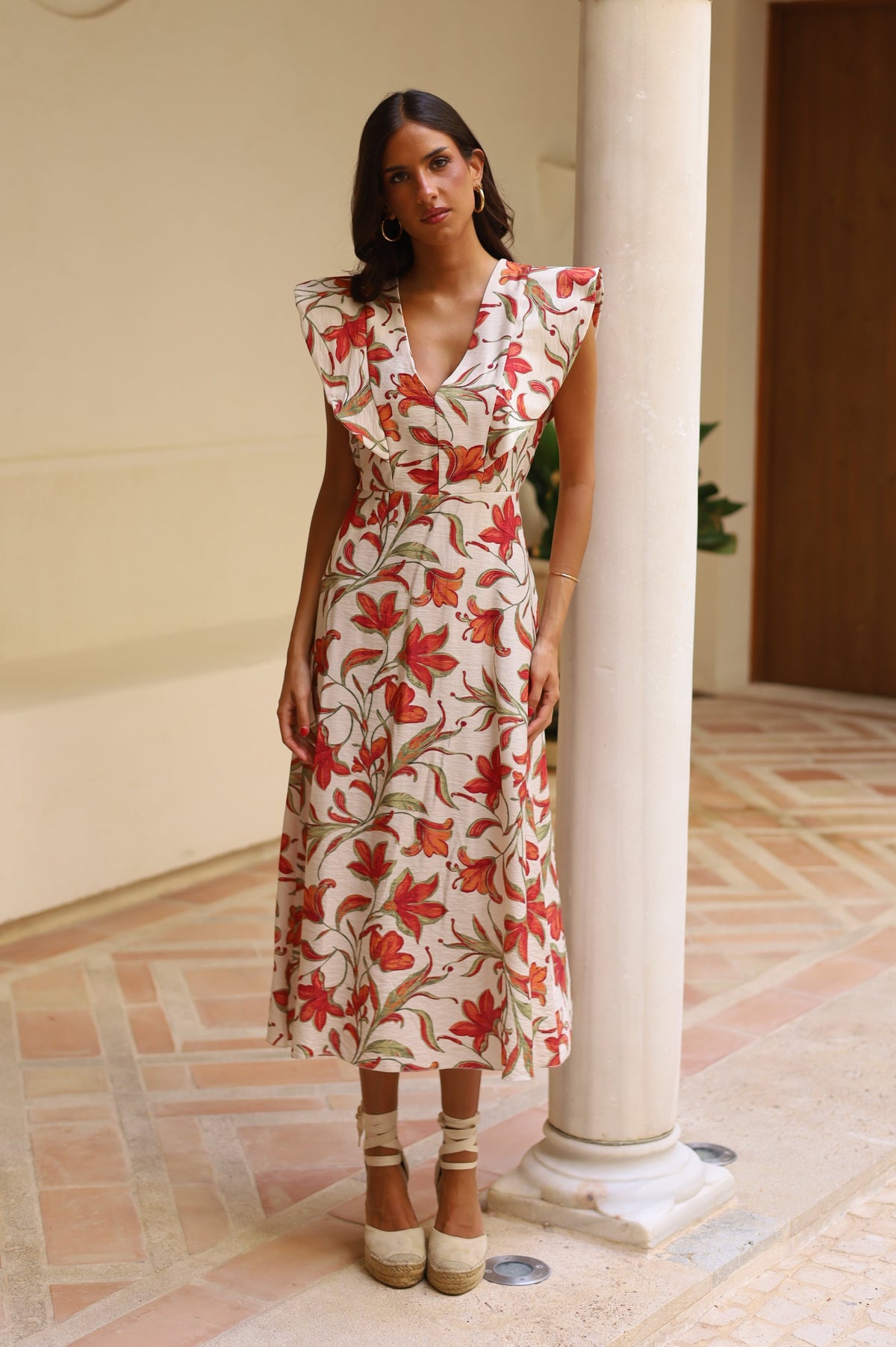 VESTIDO CLEMENTE ALERON BLANCO