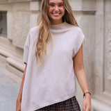JERSEY ASIMÉTRICO BEIGE