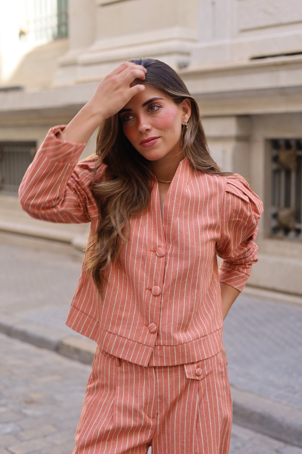 CHAQUETA HABANA SALMON
