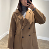 ABRIGO DOBLE PAÑO TOSTADO