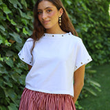 CAMISETA CROPPED BLANCA
