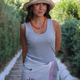 CAMISETA RIB GRIS