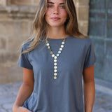 CAMISETA BASICA ANTRACITA