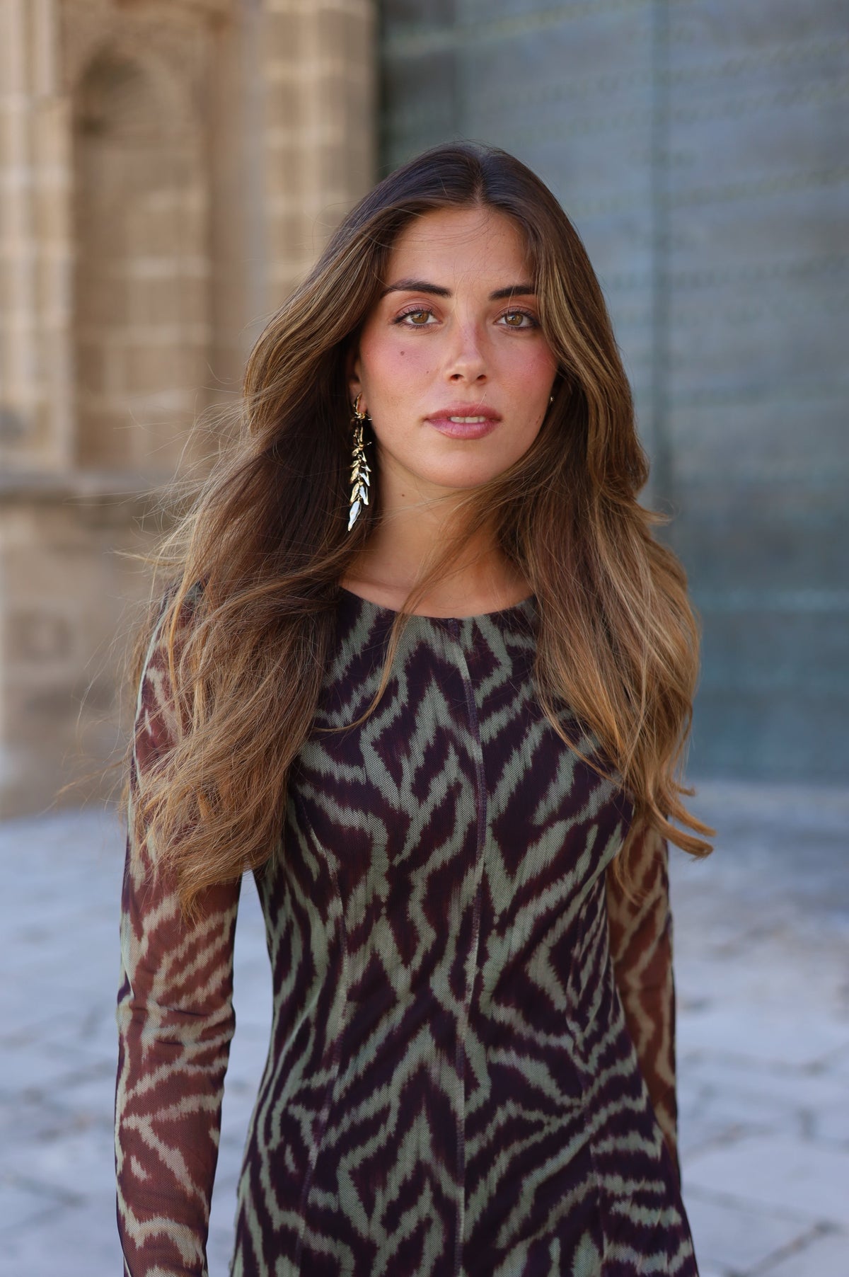 VESTIDO GODET TUL VERDE
