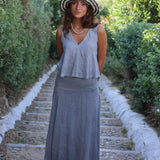 FALDA NURIA LINO GRIS