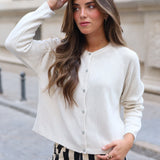 CHAQUETA BOTONES BEIGE