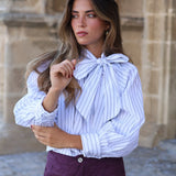BLUSA ANGELA RAYAS BLANCA