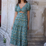 VESTIDO CUT OUT PALMERAS
