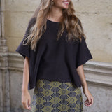 TOP JUANA PUNTO MARRON