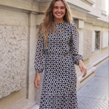 VESTIDO MARGARITAS NEGRO