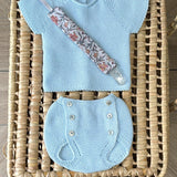 CONJUNTO MANGA CORTA AZULO