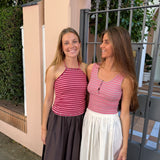 TOP LUREX TACHAS FUCSIA