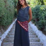 FALDA LUCIA LINO ANTRACITA