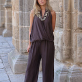PANTALON BELLA MARRON