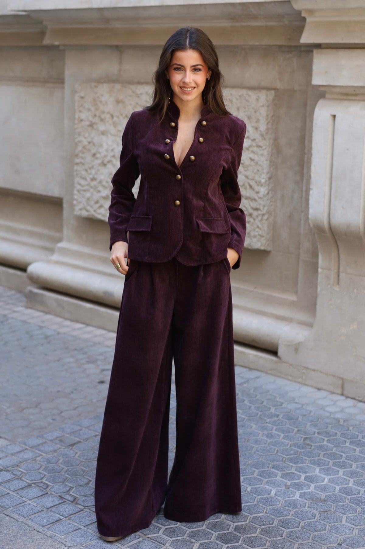 PANTALÓN ALMUDENA MORADO