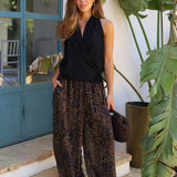 PANTALON GASA ANIMAL PRINT