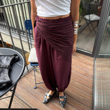 PANTALON BOMBACHO BERENJENA