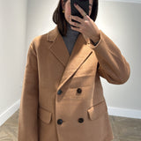 CHAQUETA DOBLE PAÑO CAMEL