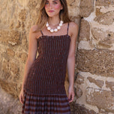 VESTIDO NIDO SOL MARRON