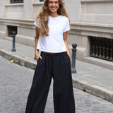 PANTALON BOMBACHO LISO ANTRACITA