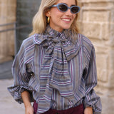 BLUSA LAZO VENECIA GRIS