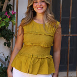 BLUSA TABOADA MOSTAZA