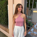 TOP LUREX ESTRELLAS ROSA CLARO