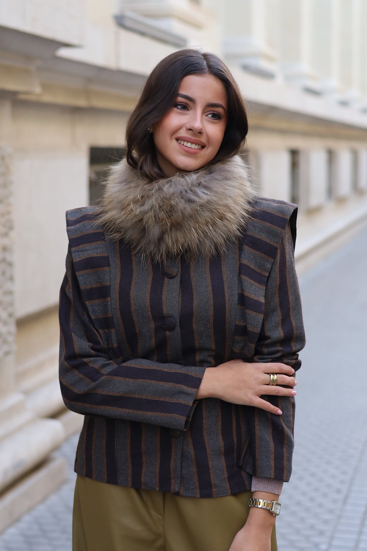 CHAQUETA PALOMA MARRÓN