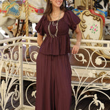 PANTALON CARLA BERENJENA