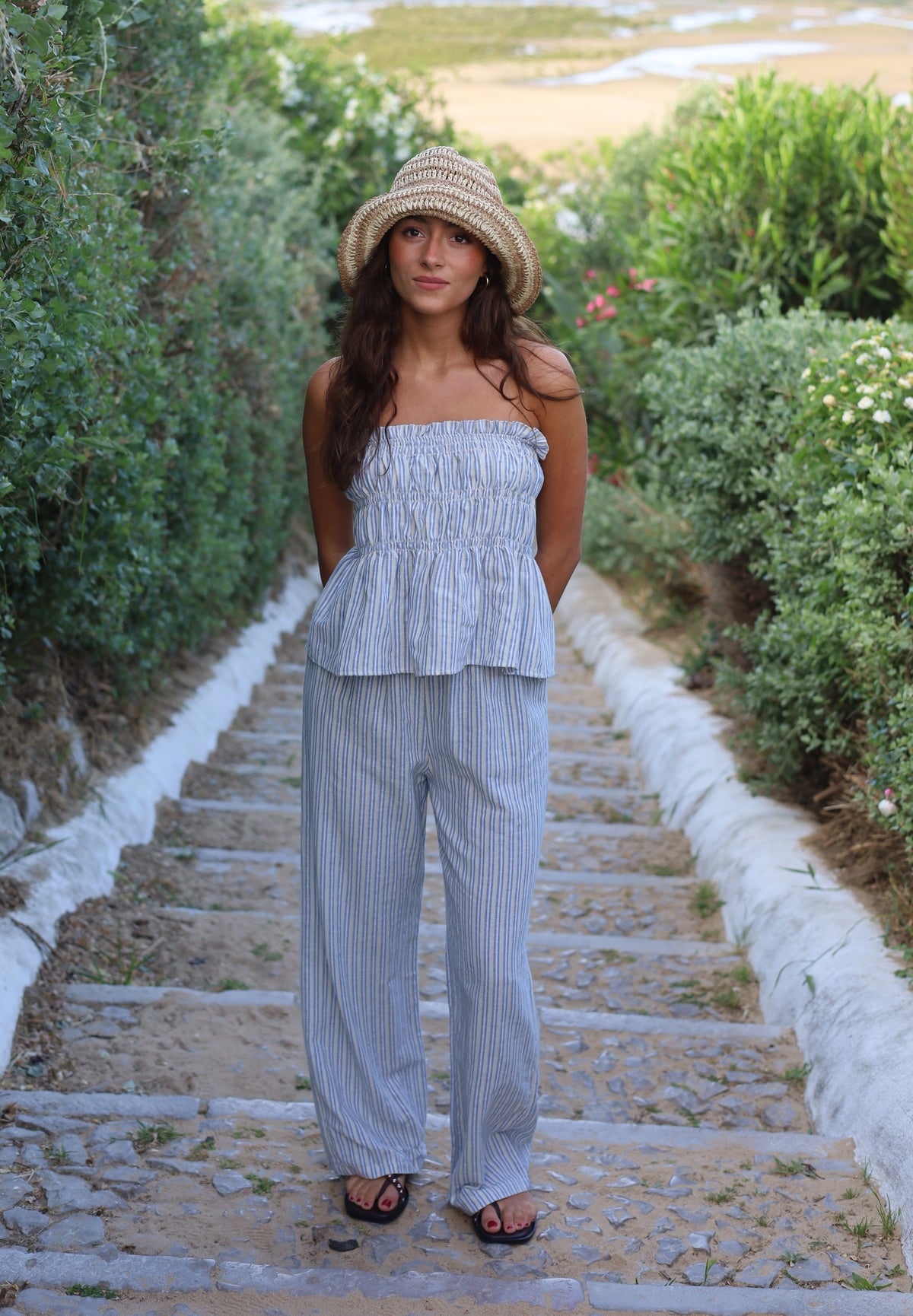PANTALON RAYAS AZUL