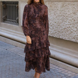 VESTIDO FUENTEBRAVIA MARRON