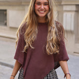 PONCHO PAULA MARRON