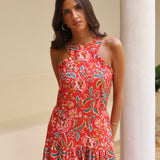 VESTIDO MALDIVAS ROJO