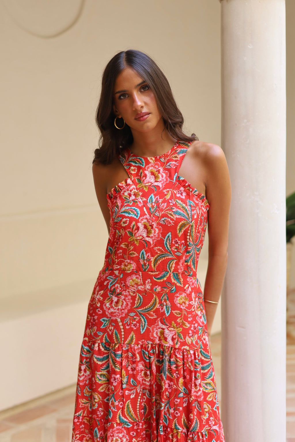 VESTIDO MALDIVAS ROJO