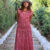 VESTIDO NIDO PALMERAS ROSA
