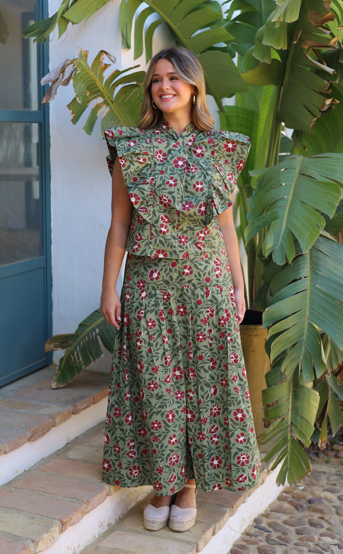 TOP PATRICIA FLORES VERDE