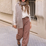 BUFANDA CALADA CAMEL