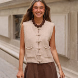 CHALECO JAPO BEIGE