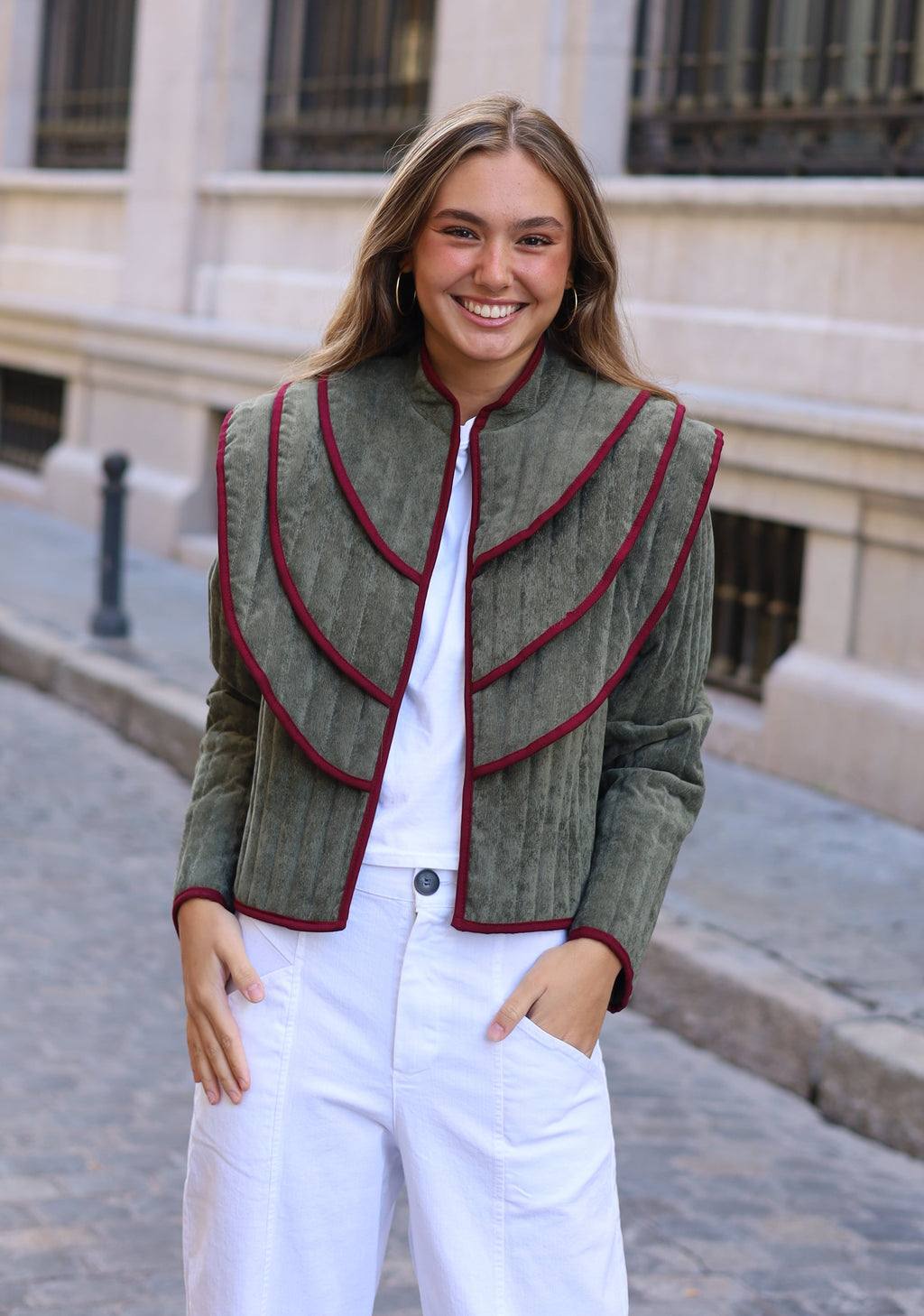 CHAQUETA PANA ALERON VERDE