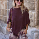 PONCHO PAULA MARRON