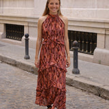 VESTIDO VEJER MARRON