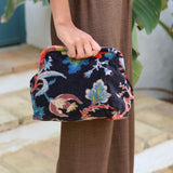 CARTERA TERCIOPELO NEGRO