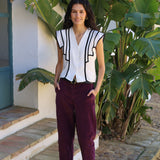PANTALON ANTE MORADO