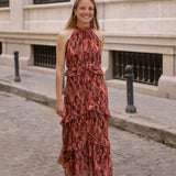 VESTIDO VEJER MARRON