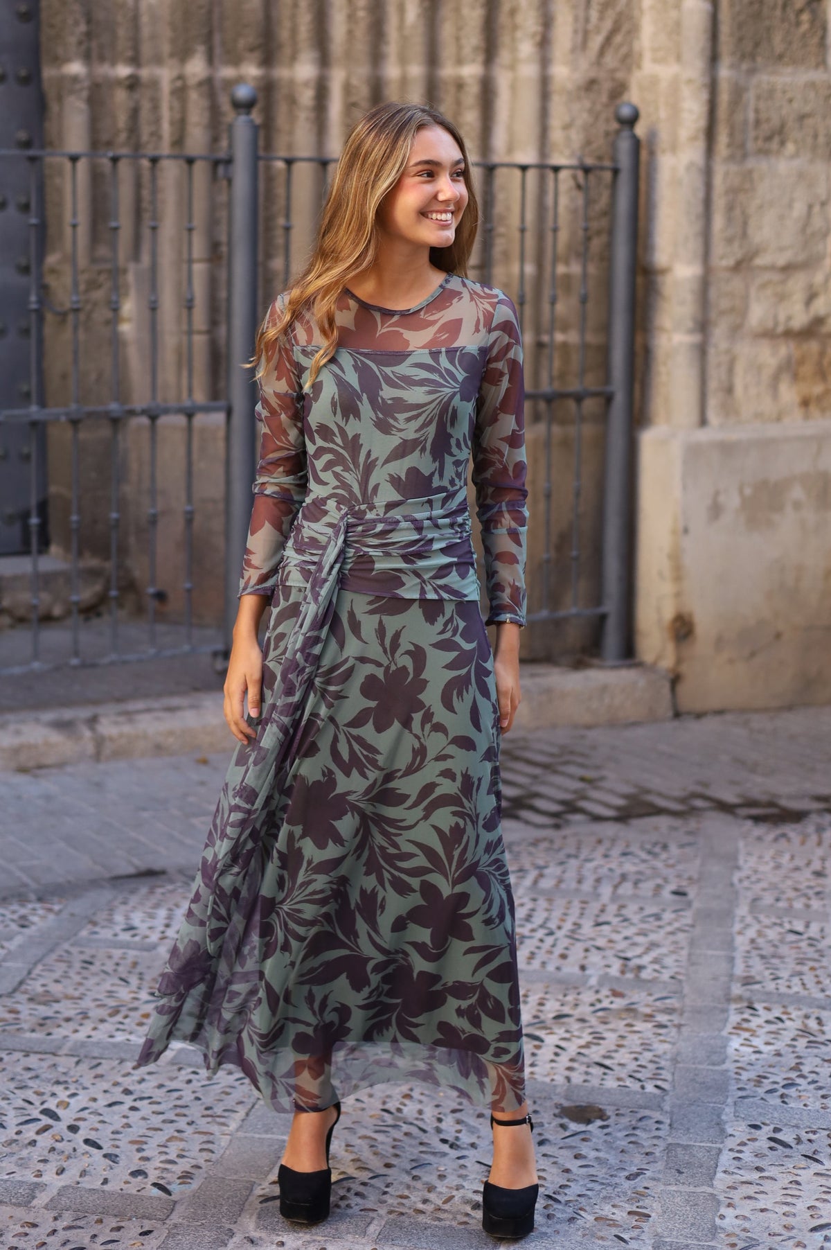 VESTIDO TUL CAROLINA VERDE