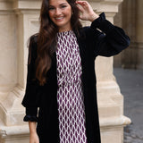 ABRIGO TERCIOPELO NEGRO