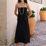 VESTIDO PALABRA DE HONOR NEGRO