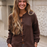 CHAQUETA PUNTO JAPO MARRÓN