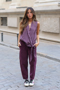 PANTALON ANTE MORADO