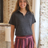 JERSEY POLERA MANGA CORTA GRIS